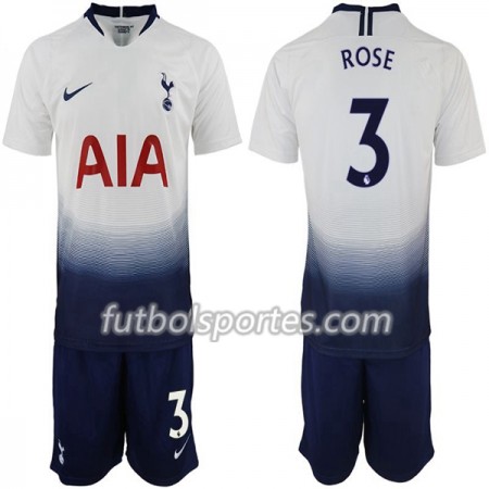 Camisetas Tottenham Hotspur Rose 3 Niño Primera Equipacion 2018/2019